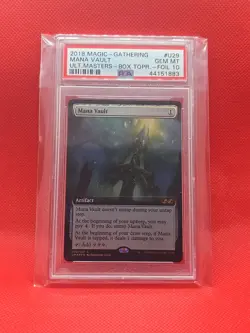 PSA 10 Mana Vault Ultimate Masters: Box Toppers Foil - Image 1