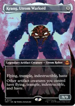 2026 MTG: Teenage Mutant Ninja Turtles Borderless Krang, Utrom Warlord Mythic - Image 1