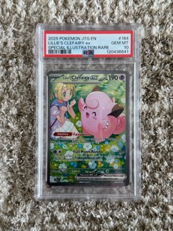 Pokemon TCG Journey Together Lillie's Clefairy EX 184/159 SIR PSA 10 🔥 - Image 1