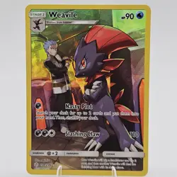 Pokemon Cards Weavile Secret Rare Holo 238/236 Cosmic Eclipse NM 2019 - Image 1