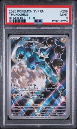 Thundurus 2025 Pokemon Svp En-Sv Black Star Promo #209 PSA 9 - Image 1