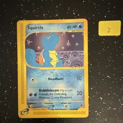 Squirtle 132/165 Expedition Base Set Common Regular Pokemon TCG English - Image 1