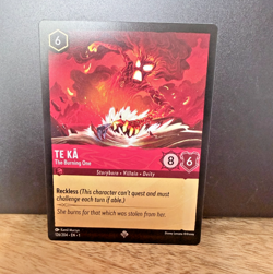 DISNEY LORCANA TCG - THE FIRST CHAPTER - Te Ka The Burning One Superrare 126/204 - Image 1