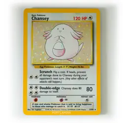 Pokemon - Chansey Holo - 3/102 - Base Set - Rare Card - NM - Image 1