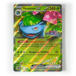 Pokemon - Venusaur ex - Stamped - 001/142 - SV Stellar Crown - Promo Card - Image 1