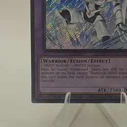 YU-GI-OH!-Trading Cards-1ST EDITION-ELEMENTAL HERO-SEALED-BLC1 EN004-SECRET RARE - Image 2