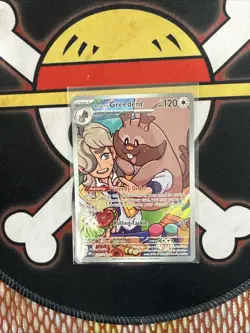 Arven's Greedent Holo Card 205/182 SV10 Pokemon TCG Destined Rivals - Image 1