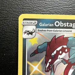 Pokemon - Galarian Obstagoon - SV080/SV122 - Shining Fates Shiny Vault - Holo NM - Image 2