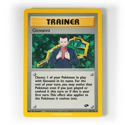 Pokemon - Giovanni - Non Holo - 104/132 - Gym Challenge - Rare Trainer - Image 1