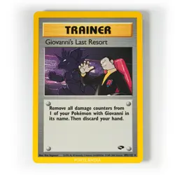 Pokemon - Giovanni's Last Resort - Non Holo - 105/132 - Gym Challenge - Rare - Image 1