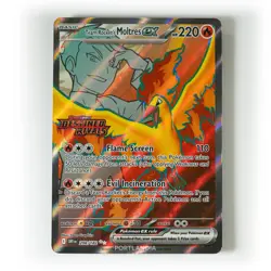 Pokemon - Team Rocket's Moltres ex - Stamped - 208/182 - Destined Rivals - Promo - Image 1