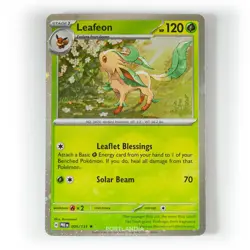 Pokemon - Leafeon - Cosmos Holo - 005/131 - SV Prismatic Evolutions - Promo - Image 1