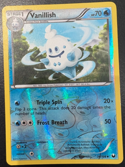 Pokemon TCG Vanillish 34/108 Reverse Holo Dark Explorers LP - Image 1