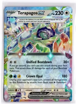Pokemon TCG Terapagos ex 128/142 Sv07: Stellar Crown Double Rare - Image 1
