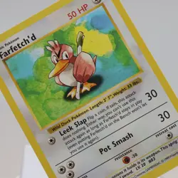 Pokemon TCG - Farfetch'd 27/102 Base Set Uncommon Shadowless WOTC 1999 - EXC/NM - Image 1