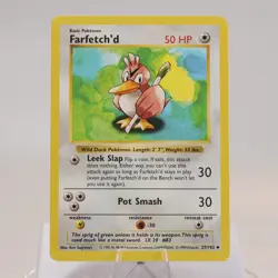 Pokemon TCG - Farfetch'd 27/102 Base Set Uncommon Shadowless WOTC 1999 - EXC/NM - Image 2