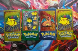 Pokemon 2000 Topps TV Tin Toppers Jumbo Pikachu Charizard Etc - Image 1
