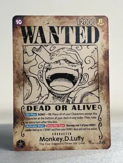 One Piece TCG OP09 OP05-119 Monkey.D.Luffy (Wanted Poster) SP SEC ALT NM EN - Image 1