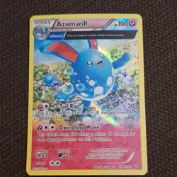 Pokemon TCG Azumarill 104/160 XY Primal Clash Stage 1 100HP Holo Rare Card - Image 1