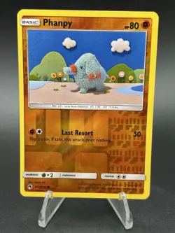 Phanpy Reverse Holo Pokemon Card 111/214 Lost Thunder - Image 1