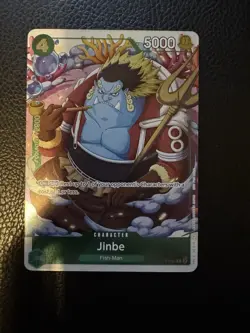 P-063 Jinbe UP Alt art English One Piece Card - Image 1
