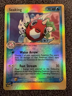 2003 Pokemon EX Ruby & Sapphire Seaking 21/109 Rare Reverse Holo- NM - Image 1