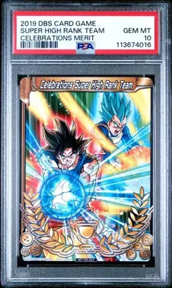 PSA 10 Super High Rank Team Merit Card DBS Dragon ball super Trophy Prize Promo - Image 1