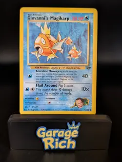 Giovanni's Magikarp 73/132 - LP - Gym Challenge Pokemon TCG WOTC - Common Unlim - Image 1
