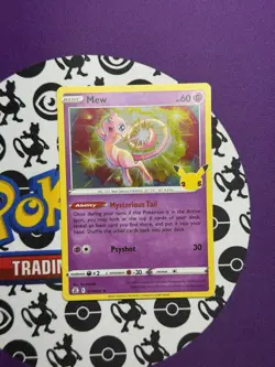 Mew 011/025 25th Celebrations Holo Rare Stamped Pokemon TCG 2021 VLP - Image 1
