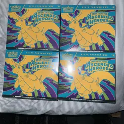 Pokemon Mega Evolution Ascended Heroes Elite Trainer Box ETB Lot Of 4 Sealed NM - Image 1