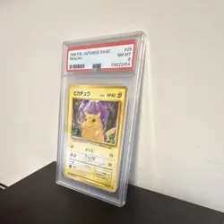 1996 Pokemon Japanese Base Pikachu #25 PSA 8 NM-MT Vintage No Rarity Symbol - Image 4