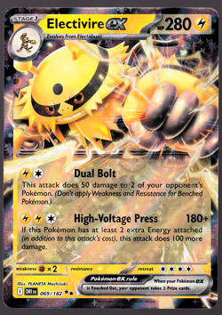 Electivire ex 069/182 Destined Rivals Holo Pokemon Card 2025 NM - Image 1