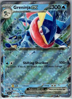Greninja ex 041/142 SV07: Stellar Crown - Pokemon Card - NM - Image 1