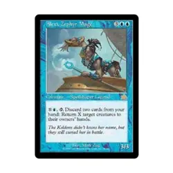 WotC MtG Prophecy Alexi, Zephyr Mage (R) (Foil) NM - Image 1