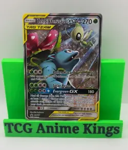 Celebi & Venusaur GX SM167 Black Star Promo 2019 Alt Art Tag Team Pokemon Card - Image 1