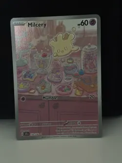 Pokemon TCG Stellar Crown - Milcery 152/142 Illustration Rare - Pack Fresh NM - Image 1