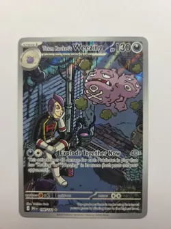 Pokemon Card Team Rockets Weezing 199/182 Scarlet Violet Destined Rivals Nm - Image 1