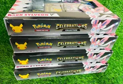 4x Pokemon Celebrations Dark Sylveon V Collection Box Lot 4 Evolving Skies - Image 5