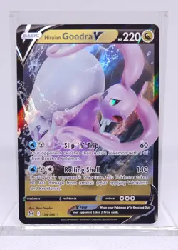 Pokemon Hisuian Goodra V 135/196 Lost Origins Sword Shield Ultra Rare - Image 1