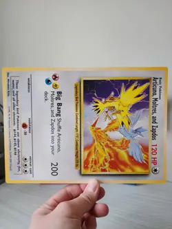 Legendary Birds Articuno Moltres Zapdos JUMBO Oversized Pokemon Promo See Crease - Image 2