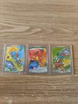 Pokemon First Partner Illustration Collection MEP Bulbasaur Charmander Squirtle - Image 1