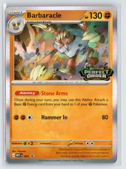 Pokemon Perfect Order Set Of 3 Pre-Release Promos Tyrantrum Doublade Barbaracle - Image 4