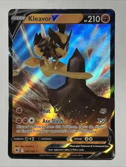 Pokemon TCG Kleavor V Sword & Shield - Astral Radiance 087/189 Holo Ultra Rare - Image 1