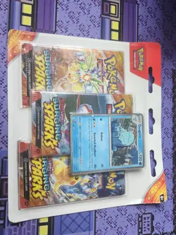 Pokemon TCG Surging Sparks 3-Pack Blister - Quagsire - Image 1