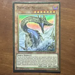 Yu-Gi-Oh! Danger! Nessie! MGED-EN019 1st Ed Premium Gold Rare Holo Aqua Effect - Image 1