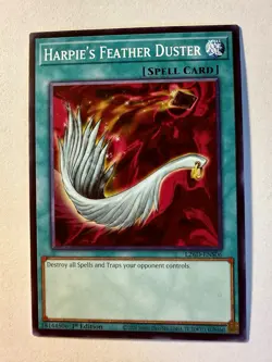 PRE-SALE YUGIOH x1 L26D-ENS06 HARPIE’S FEATHER DUSTER - COMMON 1st EDITION - Image 1