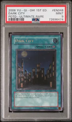 2006 Yu-Gi-Oh! Dark City POTD Ultimate 1st edition Power Of The Duelist PSA 9 - Image 1