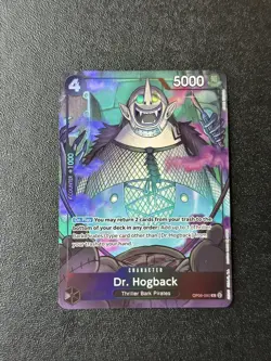 OP06-090 Dr. Hogback : Rare Alternative Art Foil English One Piece TCG Card : Pr - Image 1