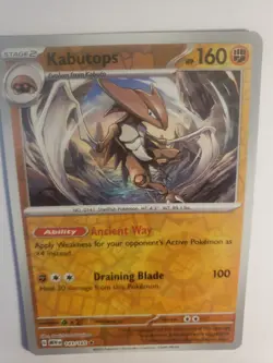 Pokemon TCG Scarlet & Violet 151 Kabutops Reverse Holo Card 141/165 - Image 3