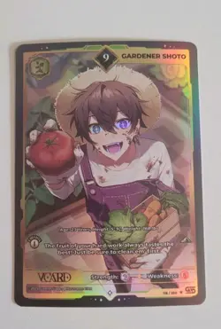 Gardener Shoto 9 Holo 1st Edition Awakened Worlds Card GamerSupps VCard 118/250 - Image 1